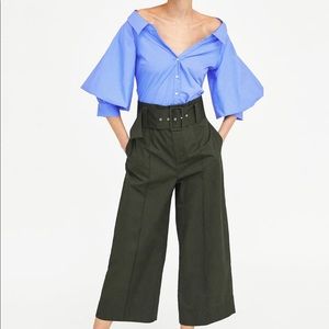 Zara puff sleeve shirt, new with tags, size small.